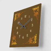 Horloge - Corner Brackets de Feuilles d'or (Angle)