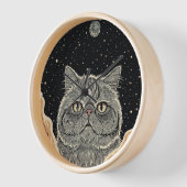 Horloge Cosmic Cat (Angle)