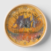 Horloge Coucher de soleil Abstrait pour la famille 0612 (Recto)