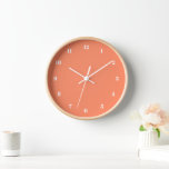 Horloge couleur saumon - Choisir les couleurs et l<br><div class="desc">Belles couleurs personnalisables Horloges - Choisissez / ajoutez vos couleurs arrière - plans et numériques préférées ! Choisissez Vos Polices Numériques Uniques ! Ajoutez votre texte / nom / date / logo / image ...  ou sinon :) Profitez - Soyez heureux :)</div>