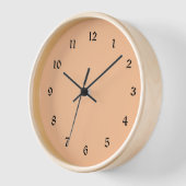 Horloge Couleur unie pastel doré (Angle)