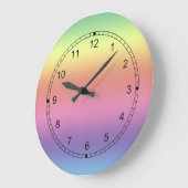 Horloge - Couleurs arc-en-ciel (Angle)