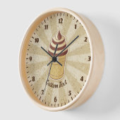 Horloge Coupe de glace deux saveurs (Angle)
