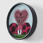 Horloge Couple de Ladybug mignon (Angle)