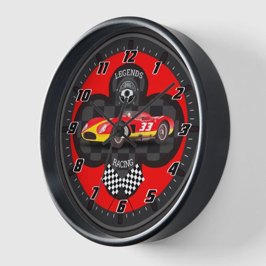 Horloge Courses de légendes de trèfle du tableau de contrô (Angle)