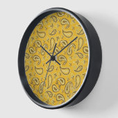 Horloge Coussin jaune (Angle)