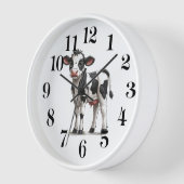 Horloge Cow Wall Clock (Angle)