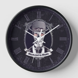 Horloge Crâne de cru de Mori Steampunk de souvenir