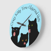 Horloge Crazy Kitty Time (Angle)