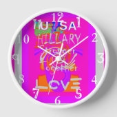 Horloge Create Your Own Stunning Hillary Stronger (Recto)