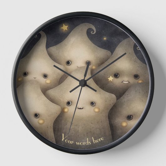 Horloge Créez vos propres étoiles mignonnes (Recto)