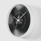 Horloge Créez votre propre conception/logo personnalisé (Angle)