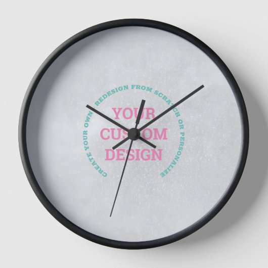 Horloge Créez votre propre Customisé (Recto)