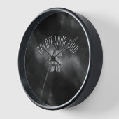 Horloge Créez votre propre Customisé (Angle)