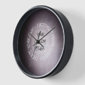 Horloge Créez votre propre Customisé (Angle)