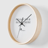 Horloge Créez votre propre design (Angle)