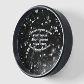 Horloge Créez votre propre image personnalisée (Angle)