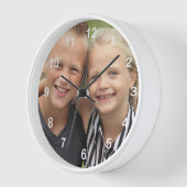 Horloge Créez votre propre photo (Angle)
