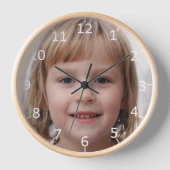Horloge Créez votre propre photo de famille (Recto)