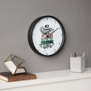 Horloge crème glglace