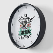 Horloge crème glglace (Angle)