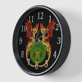 Horloge Crescent Céleste Lune Et Dragons (Angle)