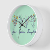 Horloge Croissance des pensées positives Fleur sauvage Flo (Angle)