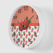 Horloge Cuisine aux fraises juteuse (Angle)