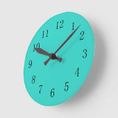 Horloge Cuisine Turquoise (Angle)