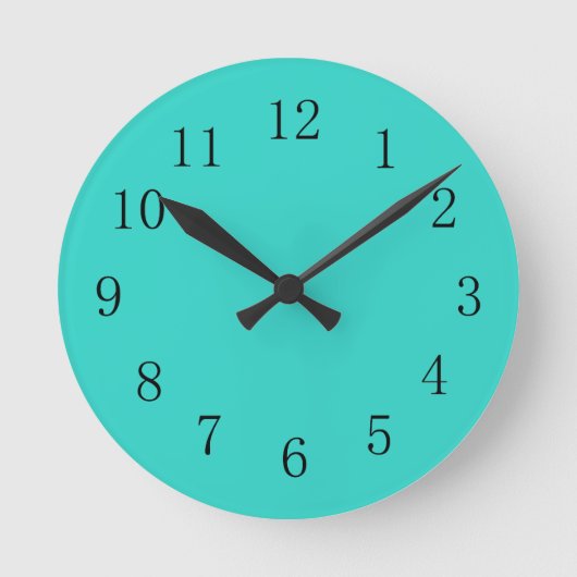 Horloge Cuisine Turquoise (Recto)