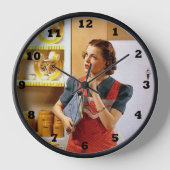 Horloge Cuisine vintage rétro (Recto)