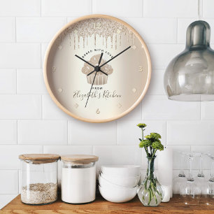 Horloge Cupcake Boulangerie Pâtisserie Chef Parties scinti