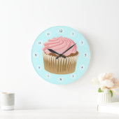 Horloge Cupcake Rose (Maison)