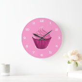Horloge Cupcake Rose (Maison)