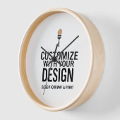 Horloge Custom Minimalist Personalized Company Branded (Angle)