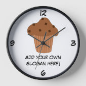 Horloge Customiser ce graphique Choc Chip Muffin (Recto)