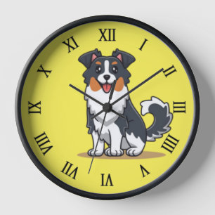 Horloge Cute berger australien