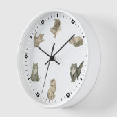 Horloge Cute Chat (Angle)