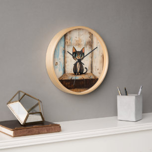 Horloge Cute Chat