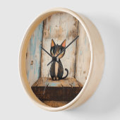 Horloge Cute Chat (Angle)