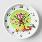 Horloge Cute Dragon (Recto)