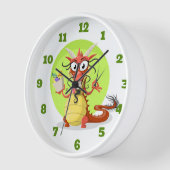 Horloge Cute Dragon (Angle)