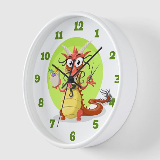 Horloge Cute Dragon (Angle)