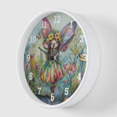 Horloge Cute Fée Whimsical (Angle)