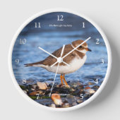 Horloge Cute Semipalmé Plover Bécasseau (Recto)