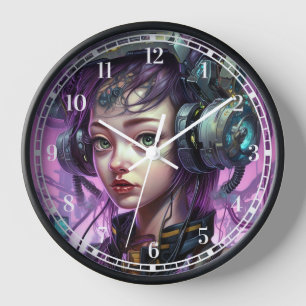 Horloge Cyborg Femme Science-Fiction