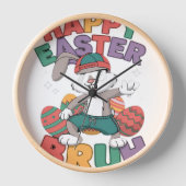Horloge Dabbing Bunny Pâques Bruh (Recto)