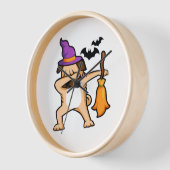 Horloge Dabbing Halloween Carlin chien (Angle)