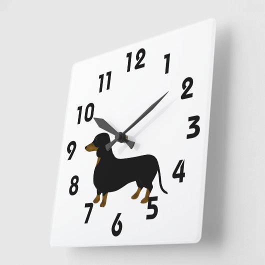 Horloge Dachshund (Angle)