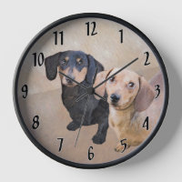Dachshund (Smooth) Peinture - Art Chien original
